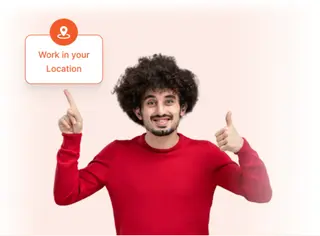 Caregiver selecting clients near their location