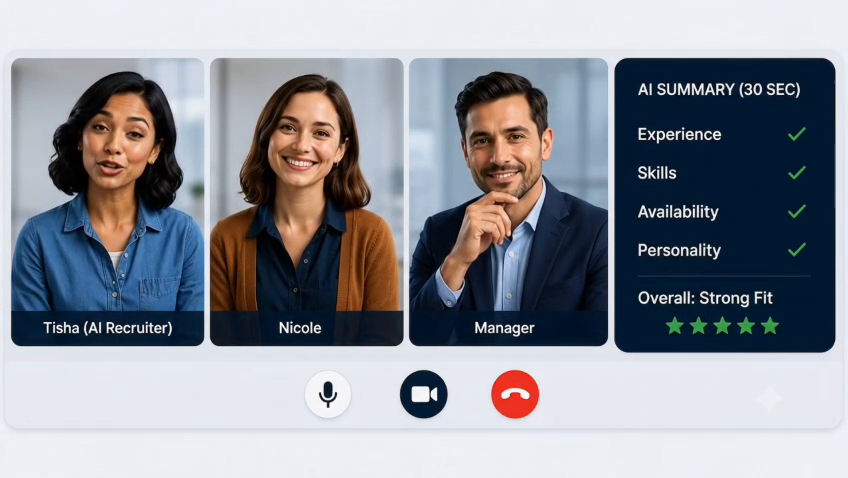 AI recruiter fit score screen